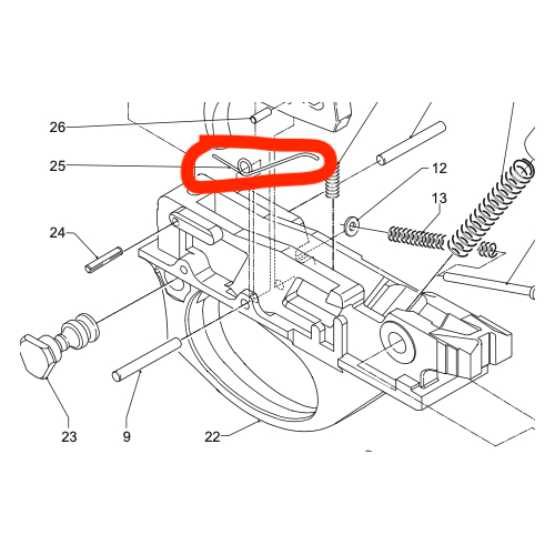 Benelli - Molla leva discesa cartuccia