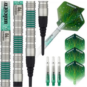 UNICORN - T90 Core XL Green - 90% Tungsten Soft Tip Darts 19g