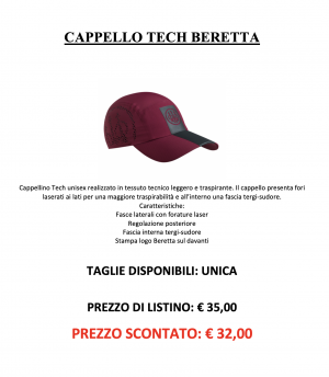 Beretta - Cappellino Tech Cordovan Spirit