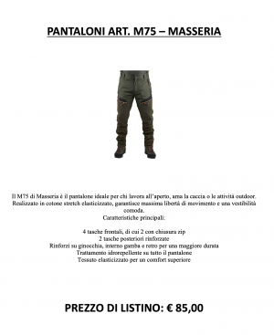 MASSERIA - Pantalone Masseria M75 Verde/Arancio Fluo