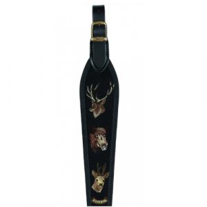 Riserva - Tracolla per carabina in Cordura nero cervo, cinghiale e capriolo R1437